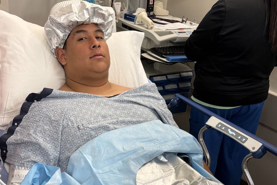 Ethan going into surgery Ethan going into surgery